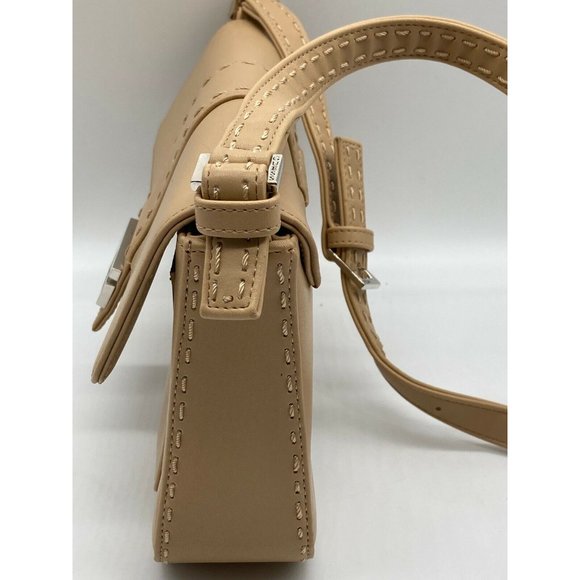 Guess Tan Stitched Silver Hardware Shoulder purse - Picture 6 of 6